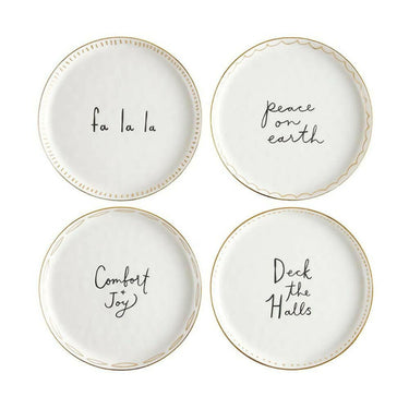 Falala Set of 4 Ceramic Appetizer Plates